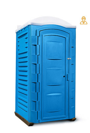 Туалетная кабина «Евростандарт» — лучший вариант для строительных площадок.